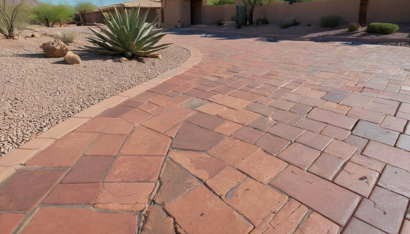 Paver restoration and sealing in Fountain Hills Arizona